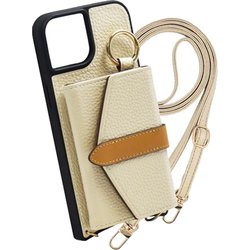iPhone 17 Pro 用 ケース Beltedバイカラー スマホケース スマホショルダー スタンド機能 エレガンテ Elegante/アイボリー BCS-IP17P-IV