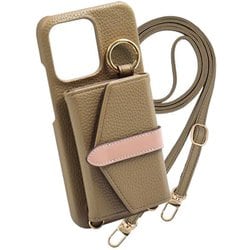 Google Pixel9a 用 ケース Beltedバイカラー スマホケース スマホショルダー スタンド機能 エレガンテ Elegante/グレイッシュブラウン BCS-PIX9A-GB