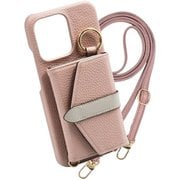 Google Pixel 10/Pixel 10 Pro 用 ケース Beltedバイカラー スマホケース スマホショルダー スタンド機能 エレガンテ Elegante/グレイッシュピンク BCS-PIX10-GP