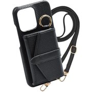 Xperia 1 VII 用 ケース Beltedバイカラー スマホケース スマホショルダー スタンド機能 エレガンテ Elegante/ブラック BCS-XP1-7-BK