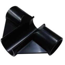 ワンタッチ三方エルボ ブラック 25 29104