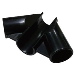 ワンタッチ45度三方エルボ ブラック 25 29110