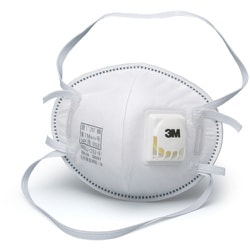 使い捨て式防じんマスク 8955J DS2 徳用タイプ 排気弁付き・2本しめひも式 （180枚入） 8955J