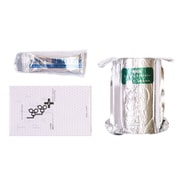 MST-201＋ [LogLogPlus 10年保存 備蓄用 トイレットペーパー アルミ蒸着真空パック 70m巻き 1ロール 個包装 小箱入り ＋ トイレセット （凝固剤・処理袋） 1回分]