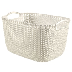 CURVER（カーバー） Knit（ニット） スクエアバスケット 19L ホワイト CV-134