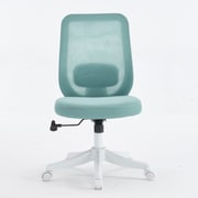 オフィスチェア 肘なし メッシュ 背もたれ付き ワークチェア デスクチェア メッシュとファイバー素材で通気性抜群！※お客様組み立て品 Livli Light LB/WH