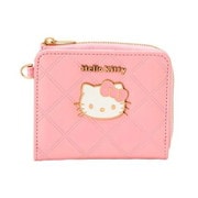 サンリオキャラクターズ 二つ折りウォレット ハローキティ かお ピンク