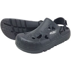 リカバリーサンダル バックストラップ付 EVAラバー ブラック L 25.5～26.0 SK4930-BK-L