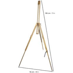 竹製 野外イーゼル 619202