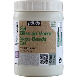 オリジンアクリルメディウム ガラス製微小の粒が入った透明ジェル グラスビーズジェルメディウム 225ml 818723