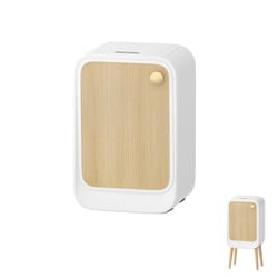 ウィングオープン式ステンレス製センサー付きゴミ箱 20L ナチュラルウッド TH-ATC20-NW