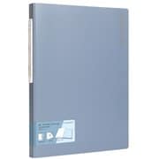 A4 クリアポケットファイル(40P) ブルー DLI-NDB168BL40P