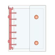 730A A7サイズ 6穴 クリアシール帳 レッド