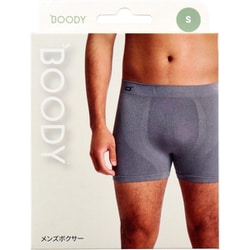 BOODY メンズ ボクサー チャコール Sサイズ 1枚入