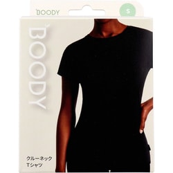 BOODY クルーネックTシャツ ブラック Sサイズ 1枚入