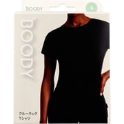 BOODY クルーネックTシャツ ブラック Sサイズ 1枚入