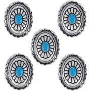 コンチョボタン 横37×縦47mm オーバル 5個セット CON2151S5