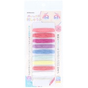 推しぬい ぬいのお顔刺しゅう糸 10色×各1.5m PA パステル NUIT-11 PA