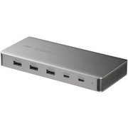 ドッキングステーション USB-C 10Gbps対応 USB-C×2/USB-A（10Gbps）×1/USB-A×4/HDMI×2 4K出力 USBハブ PD100W USB-CVDK21