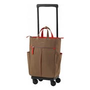 D-685 グイ（L21）ベージュ 4輪ストッパー付 折り畳みトートバッグセット