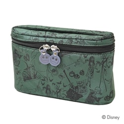 D48738B 緑 トラベル [ディズニー トラベルポーチ ナイトメアー・ビフォア・クリスマス柄 緑]
