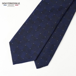 NB916075 紺 [NEWYORKERBLUE （ ニューヨーカーブルー ） ピンドット柄ネクタイ]
