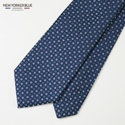 NB910419 青緑 [NEWYORKERBLUE （ ニューヨーカーブルー ） 小紋 （ 小花 ） 柄ネクタイ]