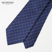 NB921084 青紺 [NEWYORKERBLUE （ ニューヨーカーブルー ） ウインドペンチェック柄ネクタイ]