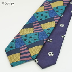 DND48217 パッチワーク [ディズニー ナイトメアー・ビフォア・クリスマス柄ネクタイ]