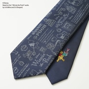 DND50026 紺 [ディズニー くまのプーさん柄ネクタイ]
