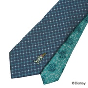 DNDW1433 青 [ディズニー リロ＆スティッチ柄ネクタイ]
