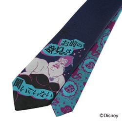 DNDW1672 紺 [ディズニー ヴィランズアースラ柄ネクタイ]