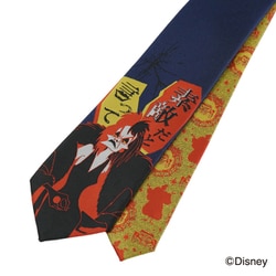 DNDW1673 紺 [ディズニー ヴィランズクルエラ柄ネクタイ]
