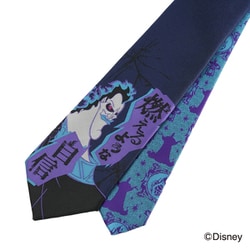 DNDW1674 紺 [ディズニー ヴィランズハデス柄ネクタイ]