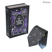 DSD50027 [ディズニー ナイトメアー・ビフォア・クリスマス BOOK型BOX入りバーチカル柄ネクタイ]