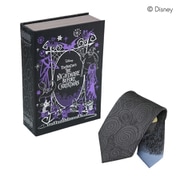 DSD50028 [ディズニー ナイトメアー・ビフォア・クリスマス BOOK型BOX入り 無地総柄ネクタイ]