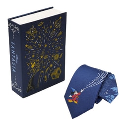 DSDW1485 [ディズニー ファンタジア BOOK型BOX入り ドット柄ネクタイ]