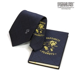 PNDW1139紺 [PEANUTS 75th ネクタイ＆ノートセット]