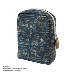 DS913877C コスメ 緑 [ディズニー コスメポーチ くまのプーさん カリグラフィ柄]