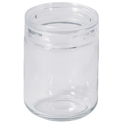 保存容器 キャニスター 430ml ガラス製 上から見える スタッキング可能 クラルテ HC-926