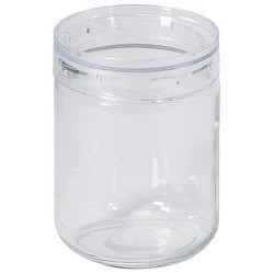 保存容器 キャニスター 820ml 広口 ガラス製 上から見える スタッキング可能 クラルテ HC-928