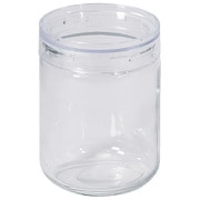 保存容器 キャニスター 820ml 広口 ガラス製 上から見える スタッキング可能 クラルテ HC-928