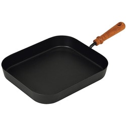 グリルパン 21×24cm 角型 片手 鉄製 冷凍餃子12個焼ける バーニスタ HC-934