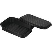 グリルプレート 21×14cm 鉄製 蓋付 オーブントースター 対応 魚焼きグリルにも対応 バーニスタ HC-937