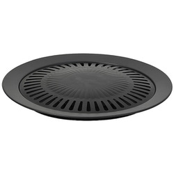 焼肉プレート 焼肉グリル 31cm 丸型 ふっ素樹脂塗膜加工 カセットコンロ専用 バーニスタ HC-938