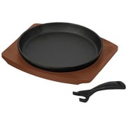 ステーキ皿 丸型 22cm 鉄鋳物製 IH対応 ガス火対応 オーブン対応 バーニスタ HC-941