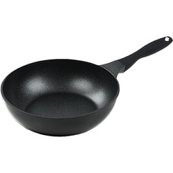 フライパン 24cm 深型 ガス火専用 底面が広い マーブルコート 耐摩耗性試験100万回クリア PFOA FREE PTFE FREE 金属ヘラ使用可能 時短調理 モデレート HC-981