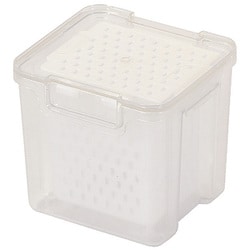 保存容器 水切り ザル付 コンテナ 500ml 日本製 フレッシュスタック HC-994