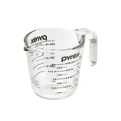 PYREX パイレックス メジャーカップ 500ml 耐熱ガラス オーブン対応 電子レンジ対応 食洗機対応 冷凍庫対応 ブラック CP-8656