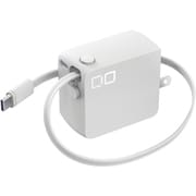 急速充電器 NovaPort DUO II 45W2C Built in CORD REEL USB-Cケーブル一体型 70cm 45W USB-C×1ポート付き ホワイト CIO-G45W2C-CR-N2-WH